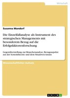 Die Einzelfallanalyse Als Instrument Des Strategischen Managements Mit...