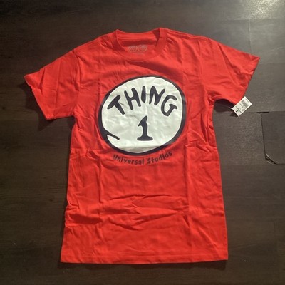 Universal Studios Thing 1 size S  Red T shirt Summer Vacation