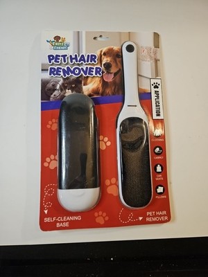Red Pet Hair Remover Lint Brush With Self Cleaning Base Dog/Cat Hair