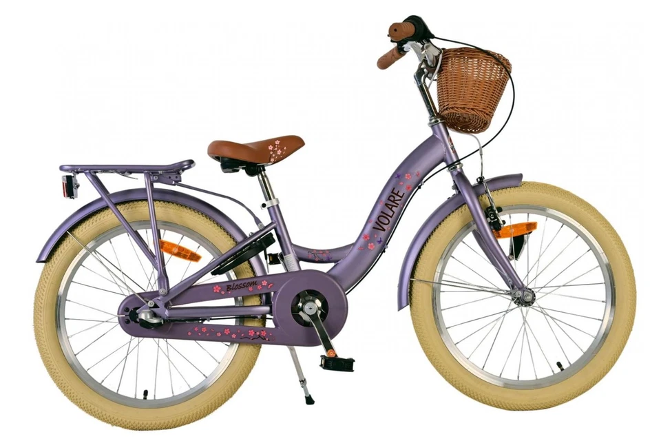 Volare Blossom Kinderfahrrad für Mädchen - 20 Zoll in Lila mit Nexus 3 Gängen