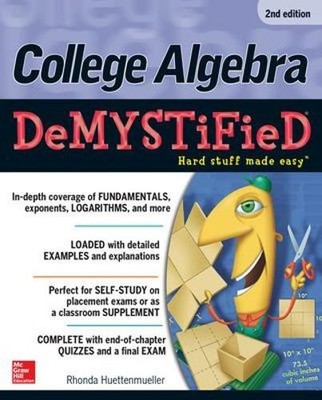 Rhonda Huettenmueller College Algebra DeMYSTiFieD (Taschenbuch) Demystified