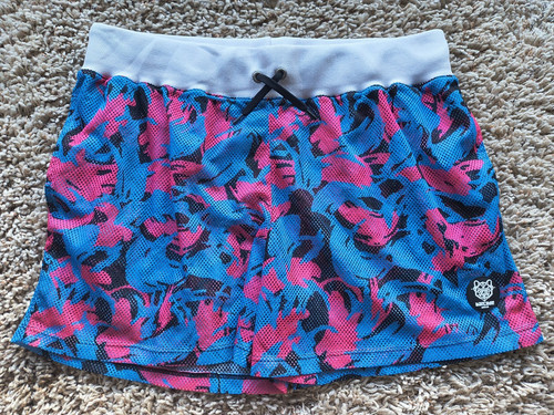 Barcode Berlin See Through Mesh Shorts Men Size XL Blue/Pink/Black Camoish Print