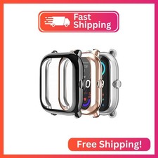 Fintie 3 Packs Screen Protector Case Compatible with Amazfit Bip U Pro/S/Lite/1S