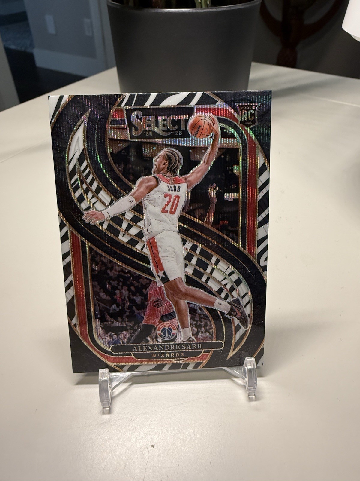 2024-25 Panini Select #185 ALEXANDRE SARR Premier Level ZEBRA RC CASE HIT