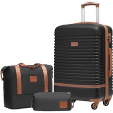 COOLIFE Koffer Set 3-tlg: Mittlerer Koffer + ...