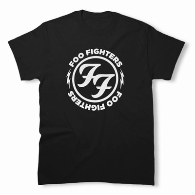 Foo Fighters T-Shirt Men s Crew Gift Band Music T-shirt Black Unisex Size S-5XL