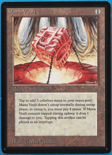 Mana Vault Beta NM Artifact Rare MAGIC THE GATHERING CARD (ID# 496796) ABUGames - Picture 1 of 2