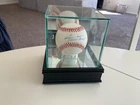 WILLIE MAYS SIGNED BASEBALL PSA LOA GRADED 9 BOLD STRONG SIGNATURE.