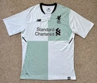 Authentic New Balance Liverpool F.C. 2017/18 Season Away Kit Shirt Mens Size M.