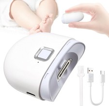 Electric Nail Clipper Automatic Rechargeable Safe Trimmer LED for Kids Seniors