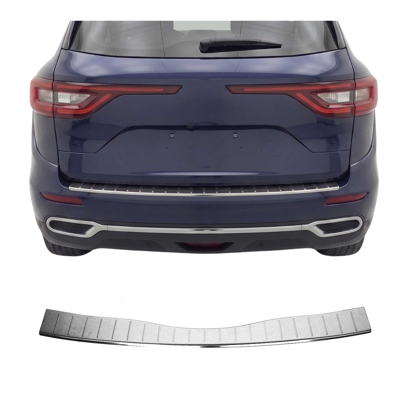 Seuil de coffre inox pour Renault Koleos II 2016-2024 protection pare-chocs arrière