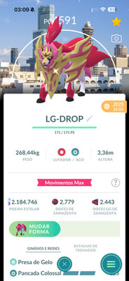 Pokemon Level 50 Shiny Crowned Zamazenta Osaka Unlocked 3 Moves Go