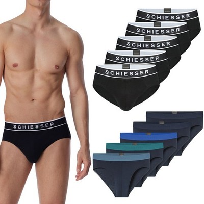 Slips Männer Schiesser Herren 95/5 5er Pack sportlichen Look bequem komfortabel