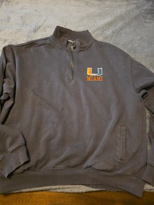 NCAA MIAMI HURRICANES VTG COLLESIUM 1/4 ZIP PULLOVER