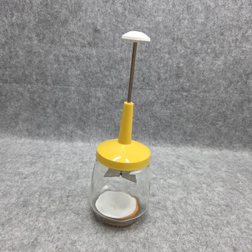 Federal Housewares Harvest Gold Nut Food Chopper Manual Glass Vintage 1970s USA