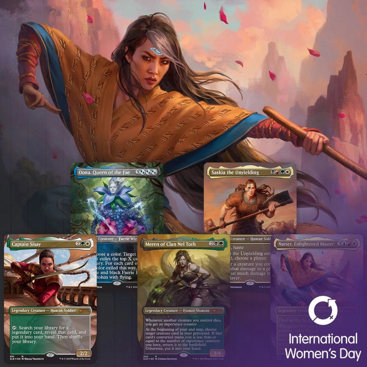 MTG secret lair Women's Day 2020 全5種 Magic: The Gathering TCG - Secret Lair - International Women's Day