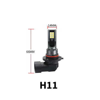 2 Stück H8 H11 LED HB4 9006 HB3 9005 Nebelscheinwerfer Birne 3030 12SMD 6000K weiß Auto Dri