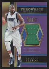2017-18 Panini Select Raymond Felton Throwback Memorabilia Purple Prizms #/99