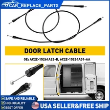 Left Side Hinged Door Latch Release Cable For 1992-2014 Ford E150 E250 E350 Van