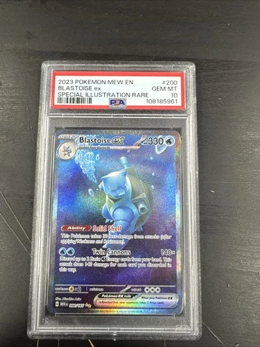 Pokémon 151 Scarlet & Violet Blastoise EX 200/165 PSA 10