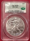 U.S. Mint - 2012 American Silver Eagle $1 - 1 oz .999 Silver - CAC Graded MS68