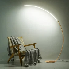 Arc Floor Lamp, 67" Tall Gold Modern Standing Floor Lamp with Remote Control,...