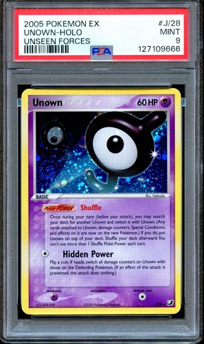 Unown graded PSA 9 for sale on eBay
