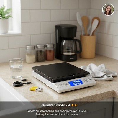 High-Accuracy Digital Postal Shipping Scale 66 lb Capacity - Compact & Portable