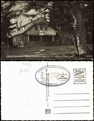 St. Corona HERRGOTTSCHNITZERHÜTTE am KAMPSTEIN bei St. Corona am Wechsel 1960