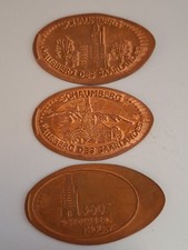 Quetschmünzen Saarland Tholey Schaumberg 3 Münzen