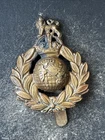 Royal Marine Commando Genuine British Cap Badge Green Beret. WW2. Slider.