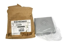 Wiegmann E0404WW Wireway End Cap 4" x 4" with Knockouts Steel Grainger 12VE55