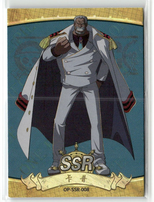 MONKEY D GARP SSR OP-SSR-008 Thick One Piece Anime Collectible Card