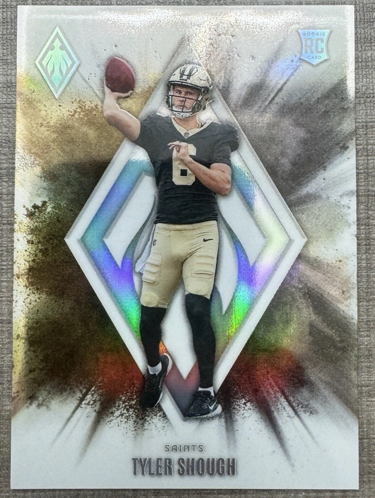 TYLER SHOUGH Rookie Color Blast! 2025 Panini Phoenix #1 SSP Rc Clean! SAINTS