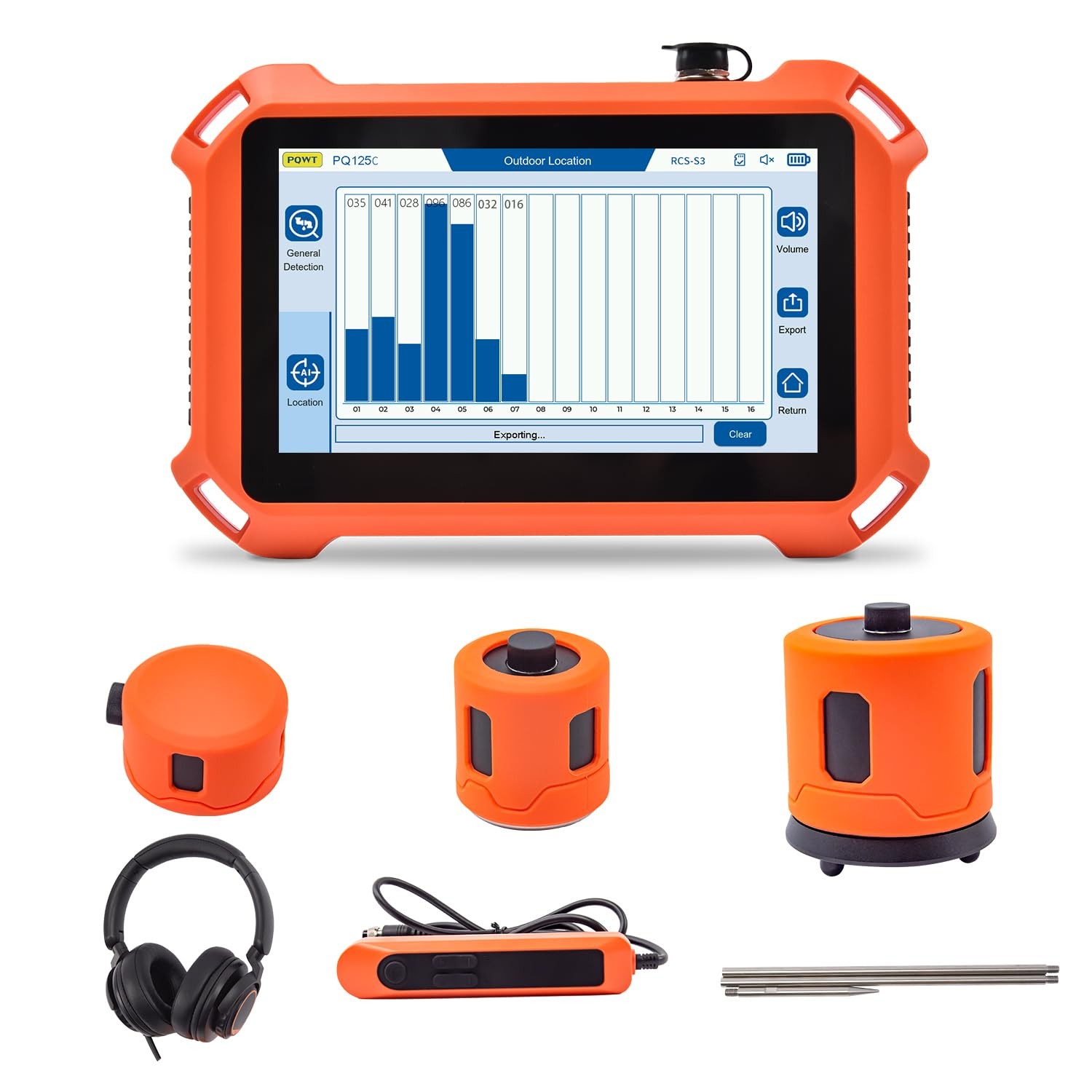 Underground Water Leak Detector for Indoor&Outdoor - PQ125C