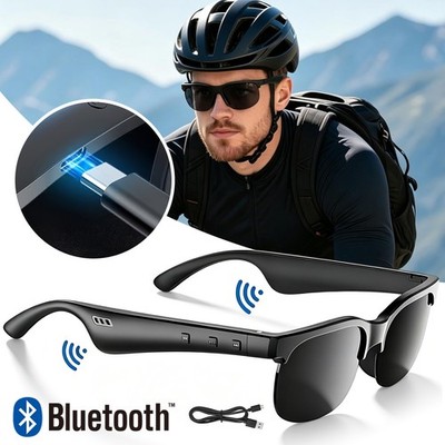 Smart Glasses Bluetooth-Sonnenbrille AI Translator Earbuds Übersetzer Headset.