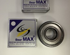 10 pcs BearMAX 6305-ZZ E 25x62x17mm Metal Seal Deep Groove Ball Bearings 6305ZZ