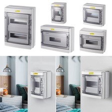 IP66 Weatherproof Consumer Unit Enclosure RCD MCB Busbar Electrical Box 4-24 Way