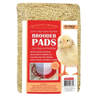Chick Brooder Pads - 25 Pack for Easy Clean and Comfort