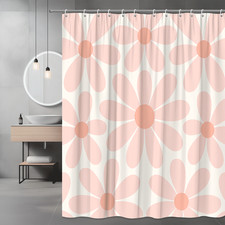 Cute Pink Floral Shower Curtain - Stylish Bathroom Decor
