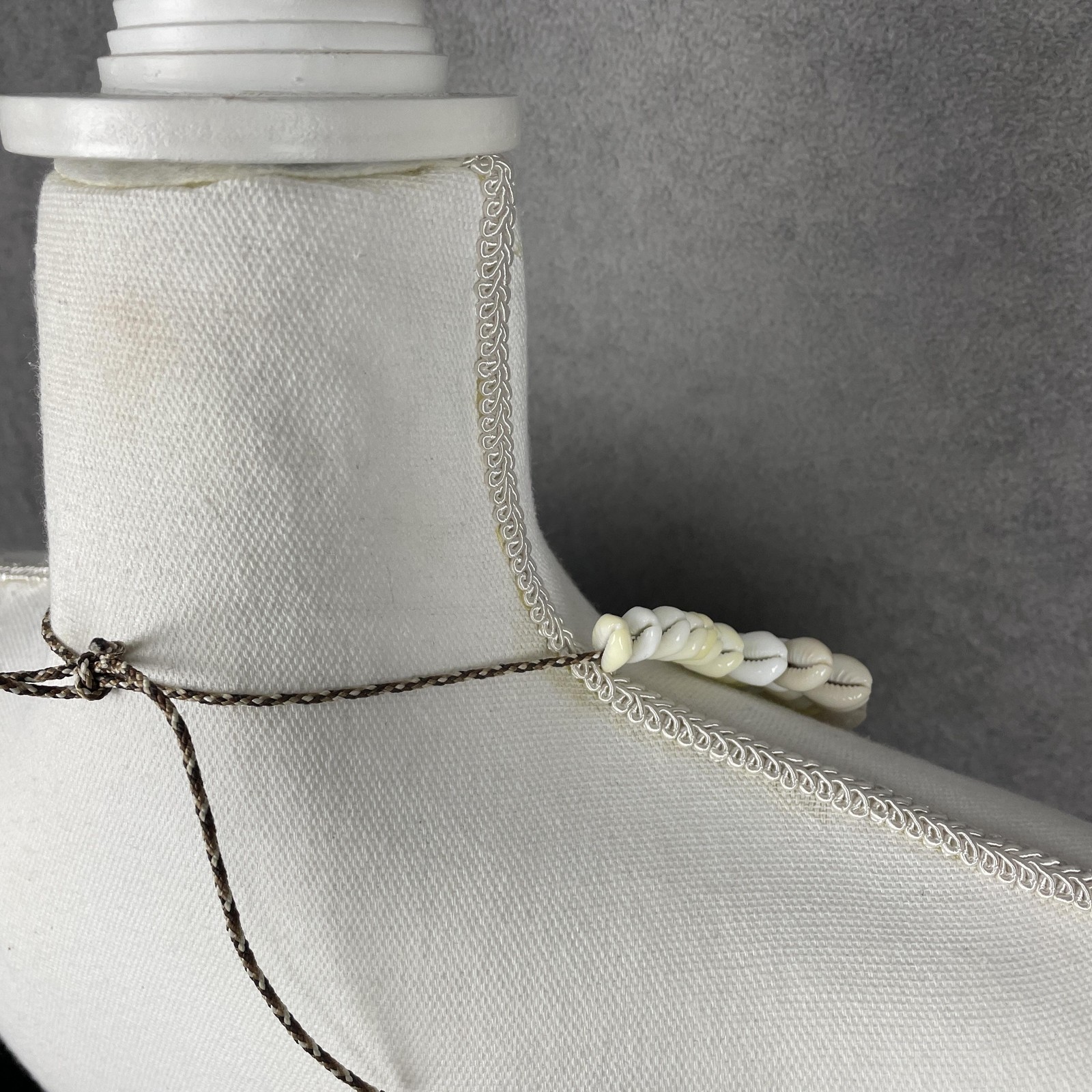 Shell Teardrop Beaded Bib Statement Necklace 18 I… - image 9