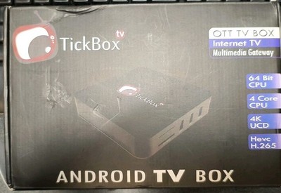 OTT TV Box 4K Android TV Box Multimedia Gateway New Open Box