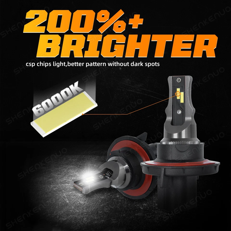 Faros LED para Dodge Caliber SXT SE Hatchback 4 puertas 2007-2012 9008/H13 Foto 4 de 4