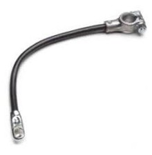 Black 12" Inch 4 Gauge Top Post Battery Cable - Made in USA