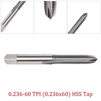TPIS HSS Gewindebohrer Werkzeuge 3 Klingen 5 mm (0,2) 72 mm (2,8 Zoll) Buchsen
