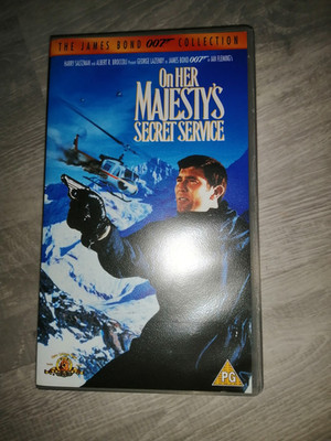 James Bond On Her Majesty's Secret Service Widescreen VHS 007 Sealed Tape (1969)