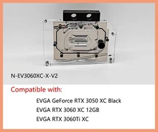 Granzon GPU Water Block For EVGA RTX 3060 Ti XC/RTX 3060 XC 12GB N-EV3060XC-X-V2