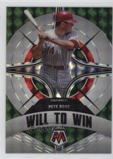 2022 Panini Mosaic Will to Win Green Mosaic Prizm Pete Rose #WW-6 0mm9