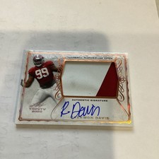 2020 Leaf Trinity Player Worn Patch Auto Raekwon Davis 