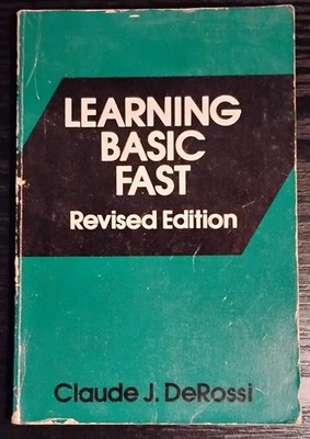 Vintage 1979 Learning BASIC Computer Programming Fast Book
